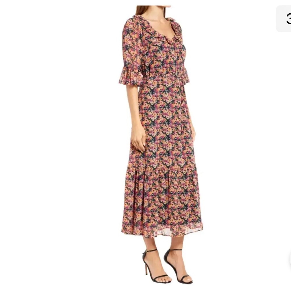 Sam Edelman floral maxi dress size small